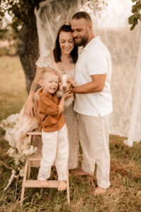 Familienshooting mit Hund Dresden, Fotoshooting Dresden, Fotograf Dresden, Familienfotoshooting Dresden